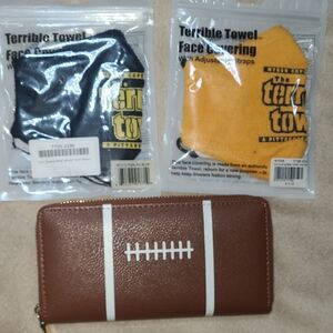 Brown Football Design Wallet